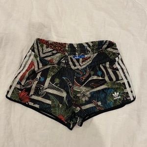 Adidas floral print shorts